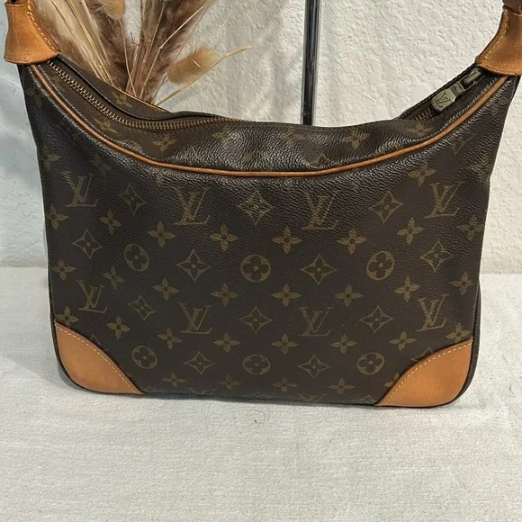 LOUIS VUITTON Monogram Boulogne 30 Shoulder Bag M51265 LV Auth BA278 +COA - Picture 5 of 17